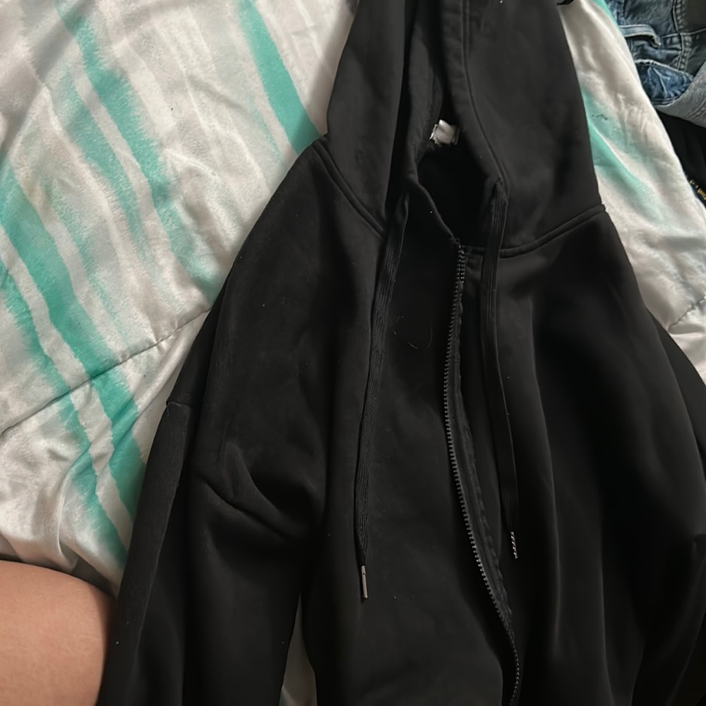 Black cropped jacket